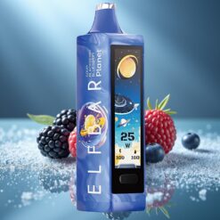 Elf Bar Planet 25000 Пуфове Едноразов Вейп Кисел Черен Боровинка и Синьо 5% 18ml 800mAh