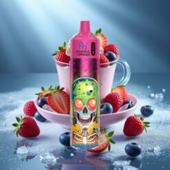 Fumot RandM Tornado 30000 Пуфове - 30mL, 2%/5%, 1.0 Ohm, Боровинка Ягода Малинов Сладолед