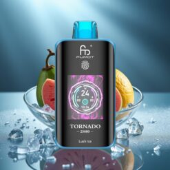 Fumot Tornado 25000 Puffs Диспосабли Вейп Свеж Лед 20ml 5% Никотин HD Screen Type-C
