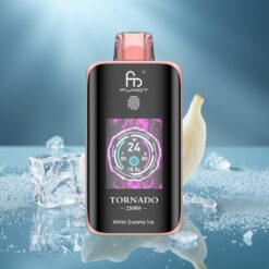 Fumot Tornado 25000 Puffs Диспосабил Вейп Бял Гуми Лед 20ml 700mAh HD Screen
