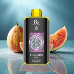 Fumot Tornado 25000 Puffs праскова манго диня – HD екран, 700mAh, 20ml, Type-C