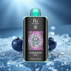 Fumot Tornado 25000 Puffs Едноразов Вейп Боровинков Лед, HD Екран, 700mAh, Type-C