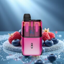 Fumot Ultra T32000 Еднократна вейп Синьо Малинов Лед - Боровинка Малина, 32000 пуфове, 24ml, Type-C