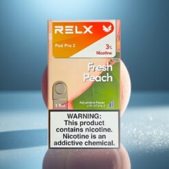 RELX Pod Pro 2 - Свеж прасковов вкус, 3% никотин, 600 пуфта, 1.9ml, 3 режима