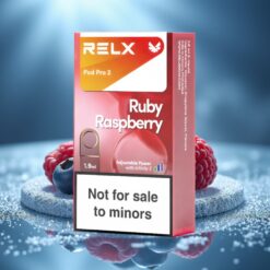 RELX Pod Pro 2 без никотин, Син малинов вкус, 600 пуфта, 1.9мл, 3 режима
