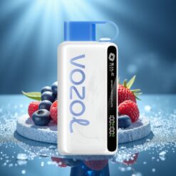 VOZOL STAR 9000/12000 Диспозейбъл Вейп Син Малинов Лед - 650mAh, 9000/1200 Пуфове, S.i.L.C TECH