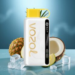 VOZOL STAR 9000/12000 Еднократна вейп Ананас Кокос Лед - S.i.L.C TECH, 650mAh, 9000/12000 Puffs