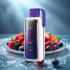VOZOL Star 20000 Puffs Дисонове Ягоди, 2.2" HD екран, Dual mesh, 650mAh