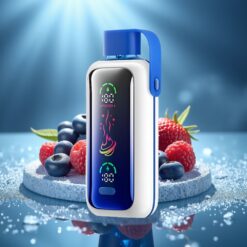VOZOL Star 20000 Puffs Дисposable Вейп Синьо Малинов Лед, 2.2" HD екран, Dual Mesh, 650mAh